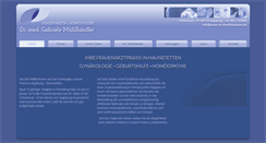 Desktop Screenshot of praxis-dr-muehlhaeusser.de
