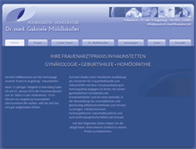 Tablet Screenshot of praxis-dr-muehlhaeusser.de